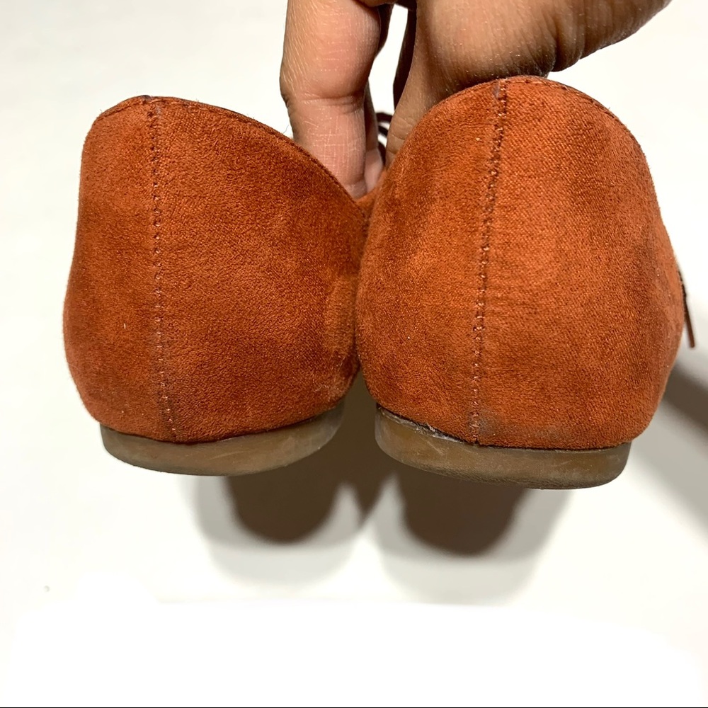 Aldo Orange Suede Lace-up Shoes (size 6) - Picture 7 of 10